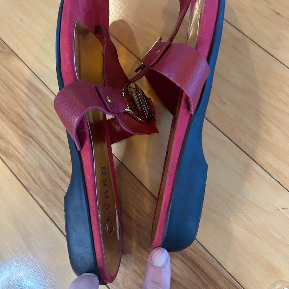 Ralph Lauren Kalana Red Thong Women’s Sandals - Picture 6 of 13